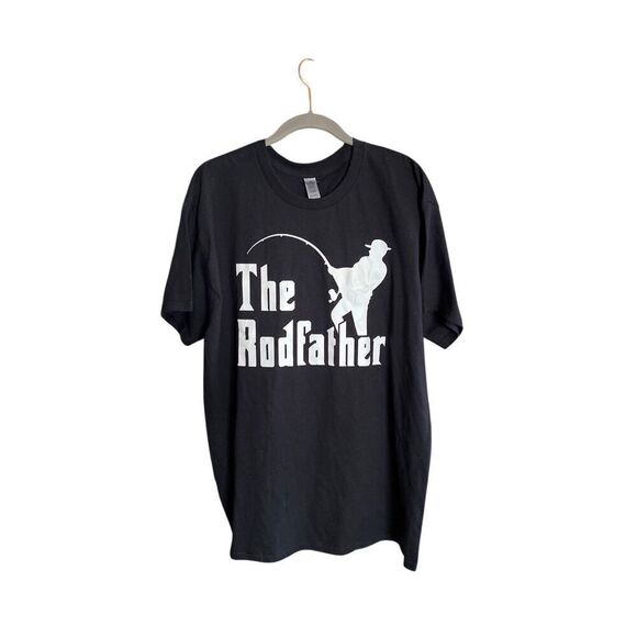 Gildan men’s the rodfather, fishing graphic T-shirt, size large ￼ - Picture 1 of 3